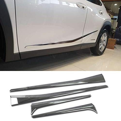 Beautost Fit For Lexus Ux 200 250H Ux200 Ux250H 2019 2020 2021 2022 2023 Body Side Door Molding Cover Trims (Upper Part -Chrome Abs) #TOP24