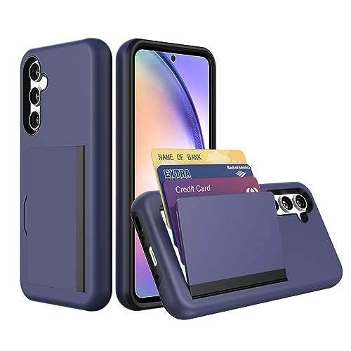 FDTCYDS Galaxy A54 Case with Card Holder,Credit Card Slot Protective Wallet Case for Samsung Galaxy A54 - Grey