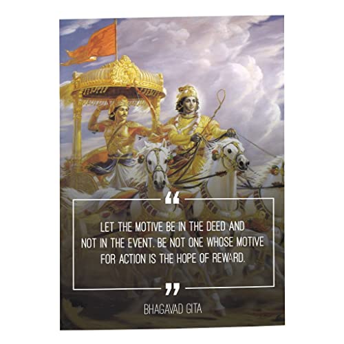 Affiche Bhagavad Gita poster motivation pour decoration bureau et salon inspire