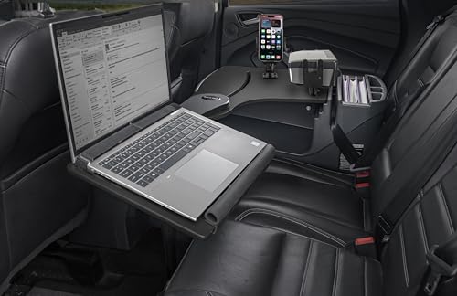 Bureau arrière de voiture AutoExec avec support imprimante et smartphone - 2