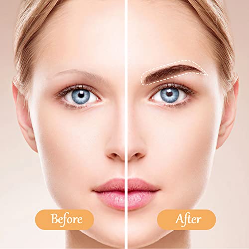 MWOOT 4D Hair-Like Eyebrow Tattoos Stickers,6 Sheets Natural Fake Eyebrow Sticker,Waterproof Temporary Brow Grooming Shaping Transfers Stickers for Women and Girls (Brown,9) - Image 2