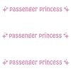 3 PCS Passenger Princess Sticker Cute Funny Rearview Mirror Sticker Personalised Car Stickers Passenger Princess Car Accessories Pink Car Stickers Car Stickers for Women