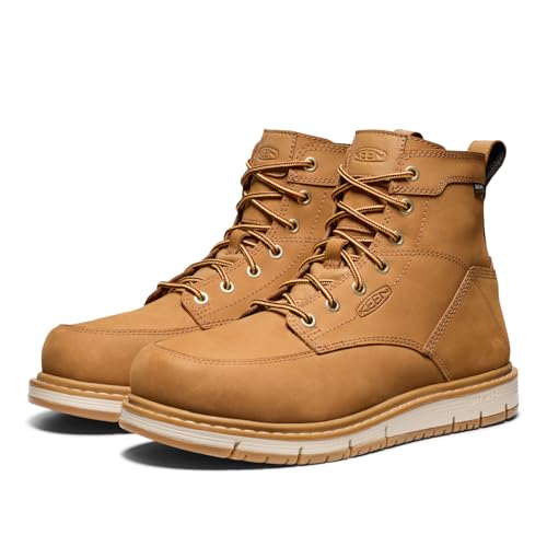 Image of KEEN Utility Men's San Jose 6 inch Alloy Toe Waterproof Wedge Work Boots