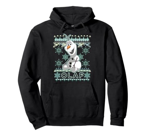 Image of Disney Frozen Christmas Olaf Ugly Christmas Sweater Pullover Hoodie