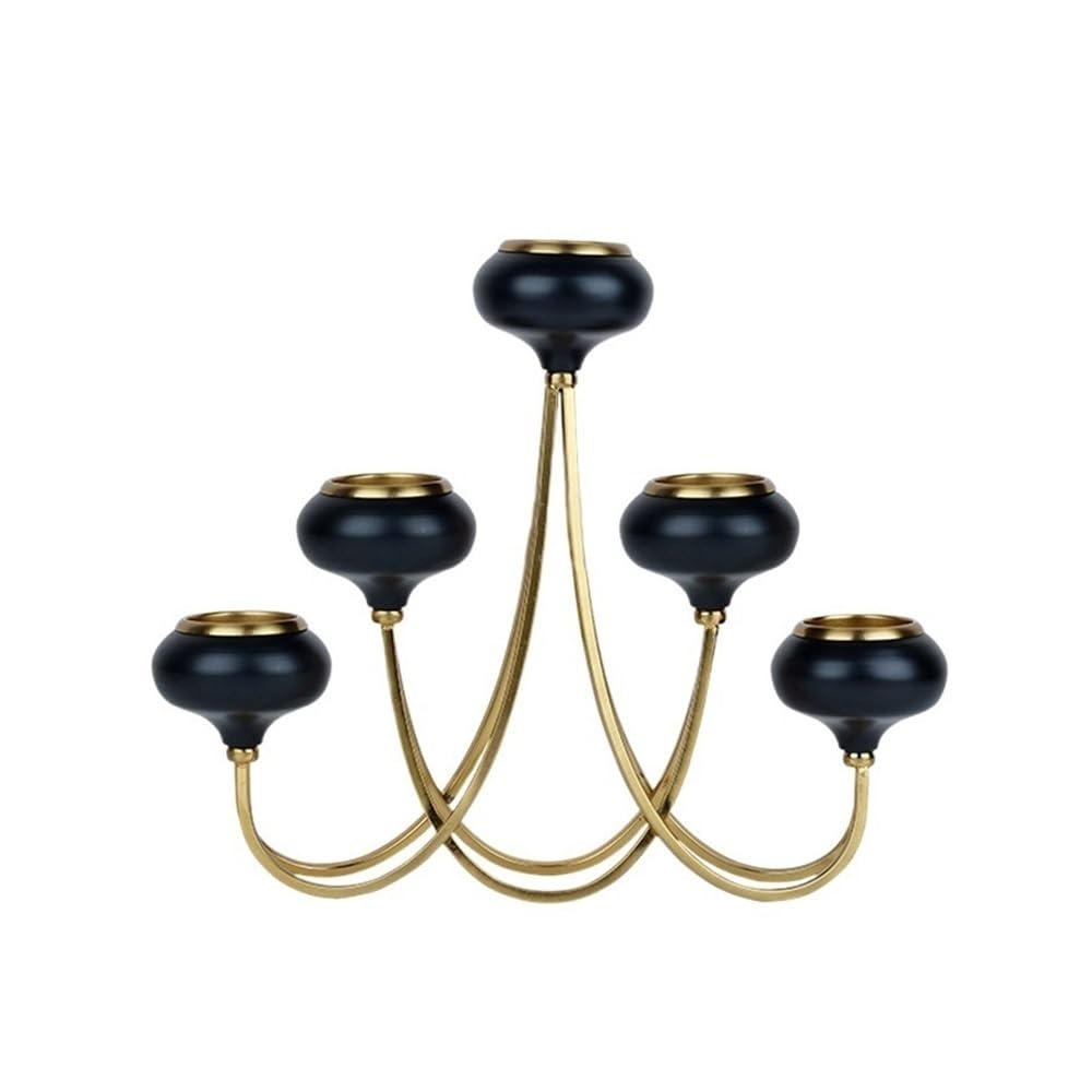 Candle Holder 5 Heads Candle Holders Wedding Centerpieces Decor Home Dinner Candlelight