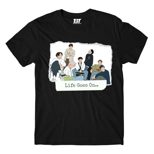 FANVERSE Camiseta - Life Goes On, Negro, S