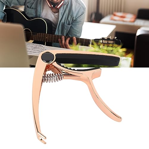 Guitar Capo, Guitarra Elétrica Long Life Capo Liga de Alumínio Leve e Maple Fácil Instalação para Ba