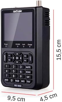 Satlink Ws-6906 Video Satellite Direction Finder, Black