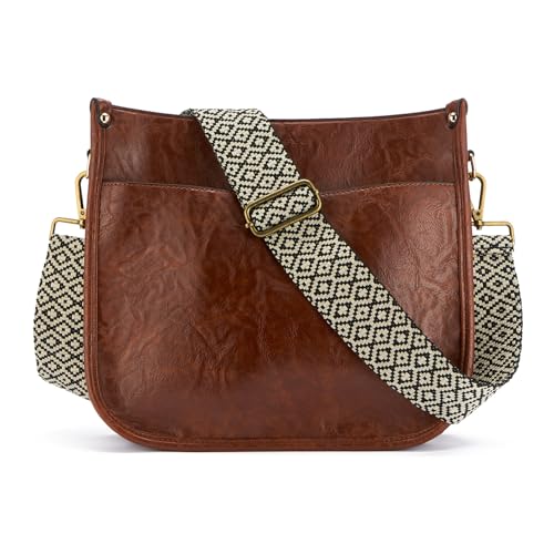 Image of ZOOEASS Bronze Buckles Purse Strap, 2 inch Wide Crossbody Handbag Strap Adjustable Replacement Shoulder Strap Vintage Embroidery