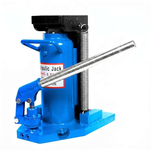 Steel Hydraulic Toe Jack, 5 Ton on Toe / 10 Ton on Top Lift Capacity, 12-17 in Top Height, 360 Rotatable Air Hydraulic Claw Jack for Machinery, Industry - Industrial Manual Operation Jack for Lifting