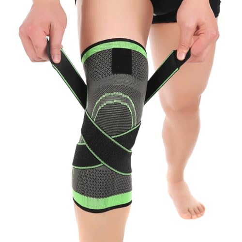 XORGEXIMO Rodilleras Almohadilla de compresión Deportiva de Nailon elástico, Rodilleras de Soporte presurizadas para Fitness, Vendaje para Ciclismo, 1 ud.