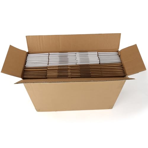 Image of HORLIMER 20 Pack 12x9x4 Shipping Boxes, 10 Pack White and 10 Pack Brown Corrugated Cardboard Box for Mailing, Packaging, Small Business