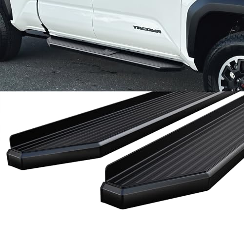Estribos planos HD Ridez 6" negros para Toyota Tacoma 2024-2026 miniatura 4