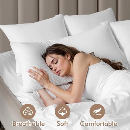 MIULEE 16x36 Inch Premium Lumbar Throw Pillow for Bed Sofa Couch Virgin Microfiber with 100% Cotton Cover Decorative Throw Pillow Insert Stuffer Form