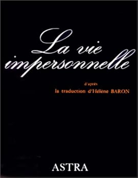 Hardcover La Vie impersonnelle [French] Book