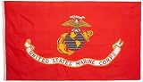 Valley Forge en Nylon Drapeau United States Marine Corp, Mesure 0,9 m X...