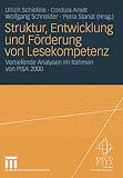 Struktur, Entwicklung und Förderung von Lesekompetenz: Vertiefende Analysen im Rahmen von PISA 2000 (German Edition)