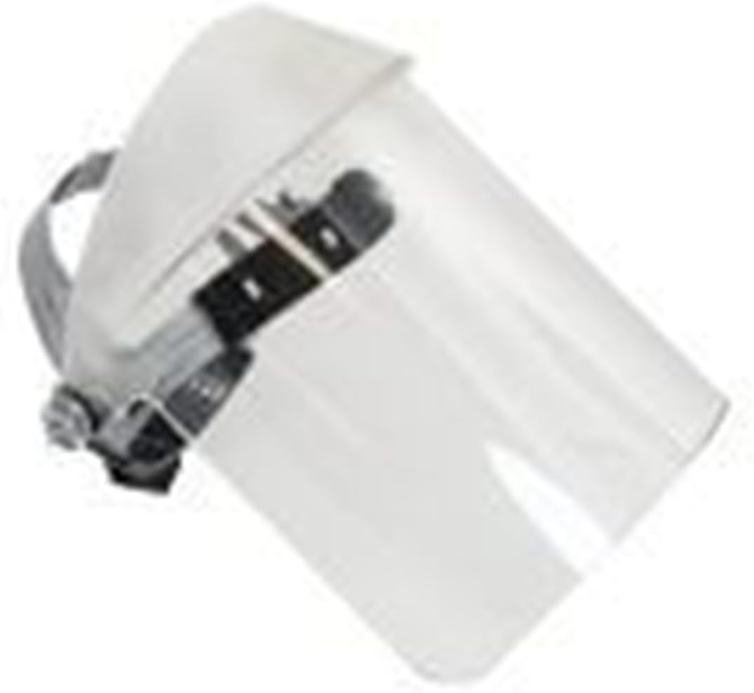 Oberon Clear Chemical Resistant Face Shield - Polycarbonate - Anti-Fog Option - Ratchet Headgear - Face-Fit® Faceshield