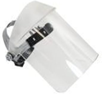 Oberon Clear Chemical Resistant Face Shield - Polycarbonate - Anti-Fog Option - Ratchet Headgear - Face-Fit Faceshield