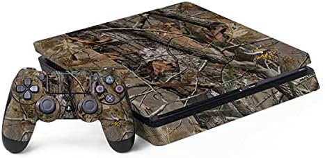 Skinit Decal Gaming Skin Compatible with PS4 Slim Bundle - Officially Licensed NFL Minnesota Vikings Realtree AP Camo Design