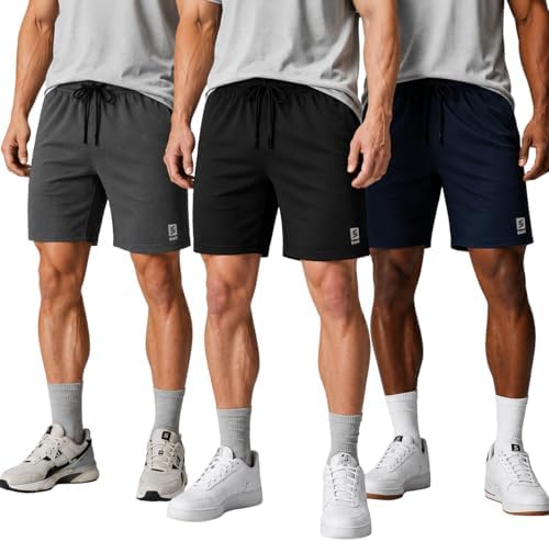 Kit 3 Shorts Masculino Básico Bermuda Fitness Para Treino