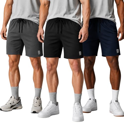 Kit 3 Shorts Masculino Básico Bermuda Fitness Para Treino, foto 1