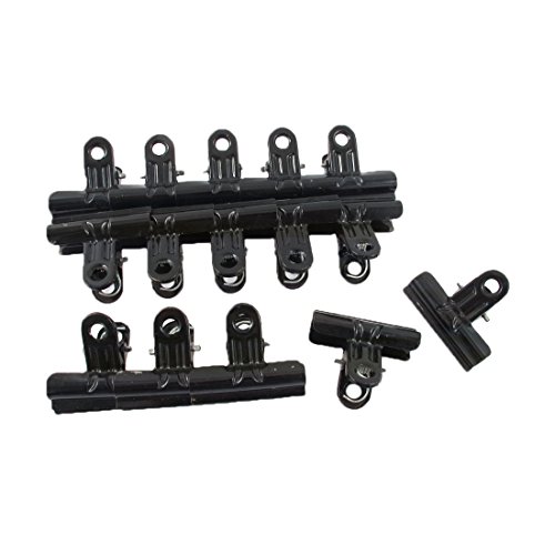 Pince double clip 48mm sourcing map noire pour regrouper les feuilles volantes