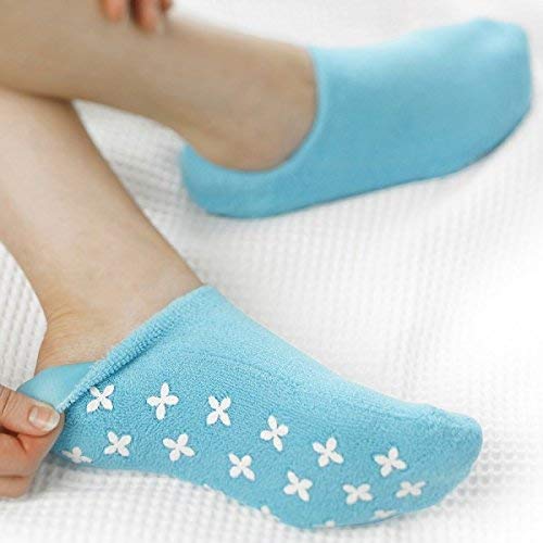 Bellesha Spa Moisturizing Gel Socks For Dry Feet And Ankles - Helps Repair Cracked Skin And Softens Feet (Pink) #TOP1