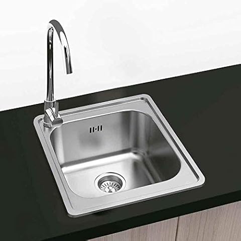 Fregadero Encastrar Cuadrado Tokio 50x50 Acero Inoxidable Cover