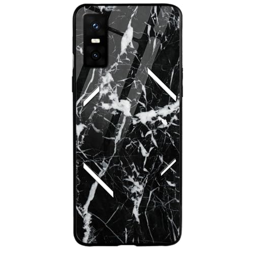 Image of COLORflow Back Cover Compatible with Infinix GT 30 Pro 5G | Black Marble White | Shockproof TPU Bumper Cover with Camera Protection Back Cover Compatible with Infinix GT 30 Pro 5G