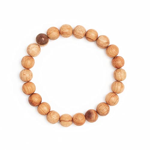 Luna Sundara Palo Santo and Huayruro Charm Bracelet Handmade in Peru Highly Aromatic and Spiritually Cleansing