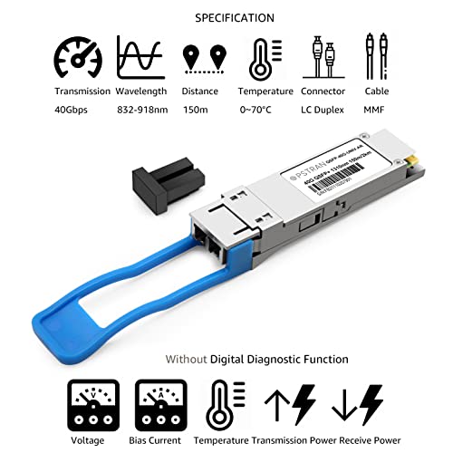 Image of 40G QSFP+ UNIV LX4 for Arista QSFP-40G-UNIV 40GBASE-UNIV QSFP+ Transceiver Module SMF /MMF 1310nm 2km /150m LC DOM