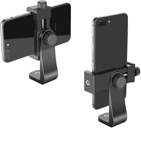 YezHeoe - Phone Tripod Mount Adapter Cell Phone Holder Stand Compatible 360°Rotation for Selfie Stick Tripod Smartphone
