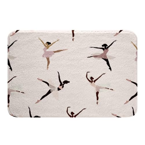 Feelyou Swan Bathroom Rug 20"x32" for Bedroom
