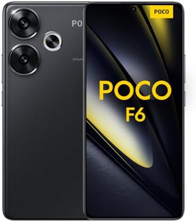 Xiaomi POCO F6 5G Mobile, Black (8GB Ram+256GB) | Snapdragon 8s Gen 3| 6.67" AMOLED 120Hz display | Triple Camera with OIS 50+8MP, 20MP Front camera