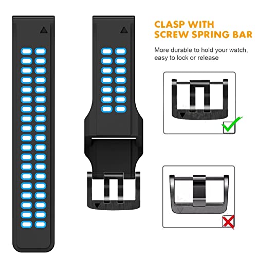 Bracelet en silicone agate premium pour Garmin Fenix 5 Plus 945