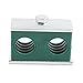 SagaSave Hydraulic Pipe Clamp with 2 Pipe Hole for Pressure Hydraulic Pipe Under 6.4Mpa Fixed Plastic Pipe Clamp Green 25mm