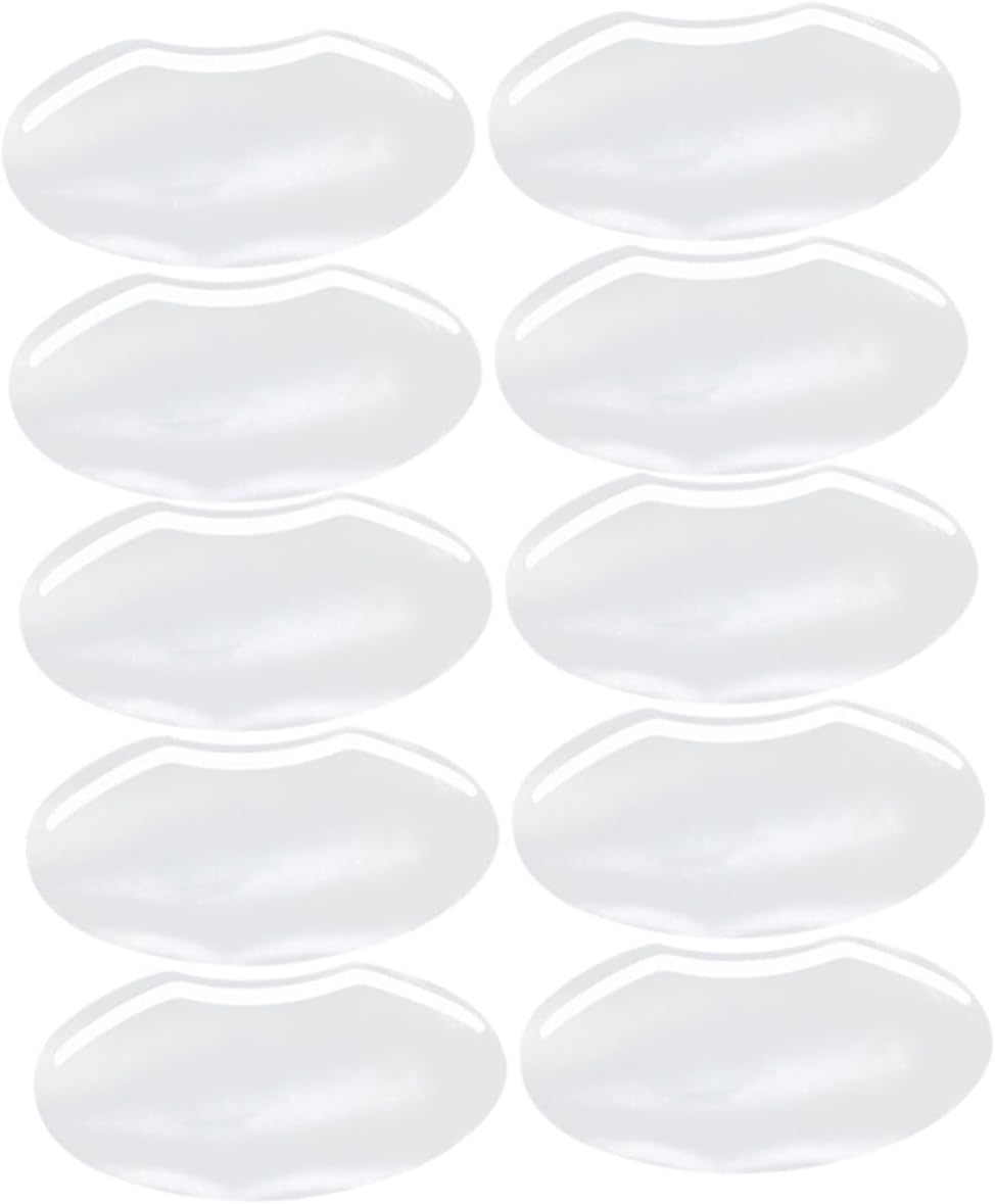 50pcs for Hairdresser Salon Use with Double-Sided Adhesive, Plastic Material, Acid and Alkali Resistant, Convenient Protective Mask for Eye and Forehead