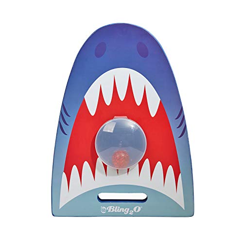 Shark Kickboard for Kids by Bling2O Includes Bonus Dive Toy - Great for Swim Lessons (Blue Tip Shark)