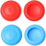AKORD 4 x Controller Gamepad Thumb Stick Grips Thumbsticks Joystick Cap Cover for Nintendo Switch NS Controller Joy-Con (Red+Blue)
