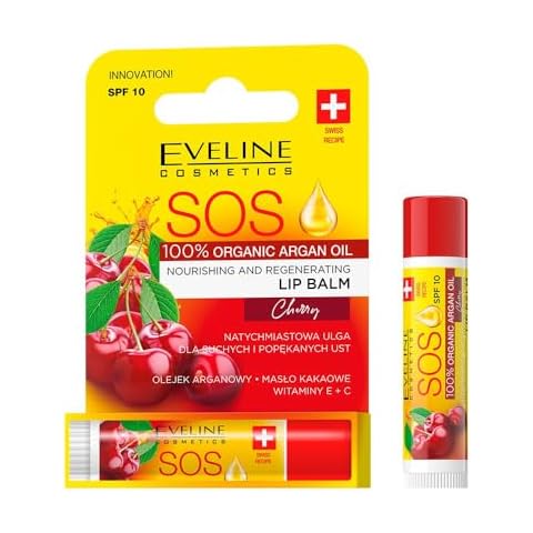 Eveline SOS Nourishing Cherry Lip Balm with SPF Cover