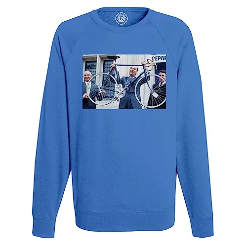 Sweatshirt Jacques Chirac vélo homme - Pull coton col rond graphisme imprimé France