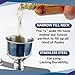 SE Stainless Steel Funnel for Flasks Bottles and Mini Bottles, Small Steel Drink Funnel for Filling Drinking Liquor Flask, Transferring Oil, Juice, Milk -HQ93