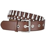 Pour une variété de tailles de taille : transformez n'importe quelle tenue avec cette ceinture noire punk pour femme qui offre un ajustement facile et confortable pour toutes les formes et tailles, avec un design polyvalent qui convient aussi bien aux hommes qu'aux femmes