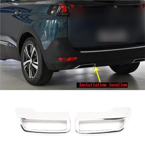 Extrémités de tuyau pour auto cache-pot d'échappement Peugeot 5008 3008 - 2