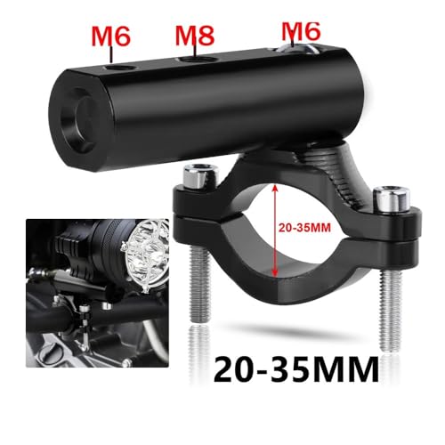 Soporte montaje barra luz para faro de motocicleta abrazadera ajustable 3