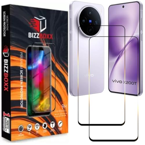 Image of Screen Guard For vivo X200T 5G Tempered Glass Screen Protector Guard - HD Clarity, Ultrasonic Fingerprint Working (vivo X200 T - 6.67 inch) With Installation Kit - Pack of 2