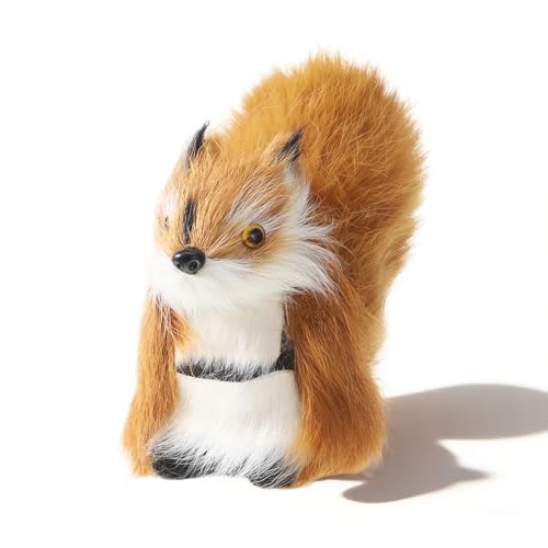 Small faux-fur squirrel decoration