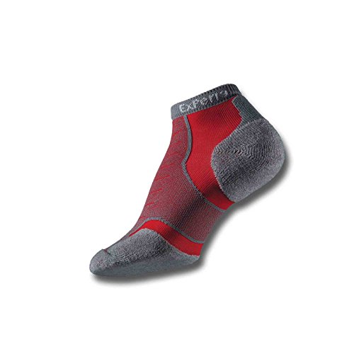 Thorlo Men's Experia CoolMax Micro Mini Crew Sock, Sunrise Red, 9