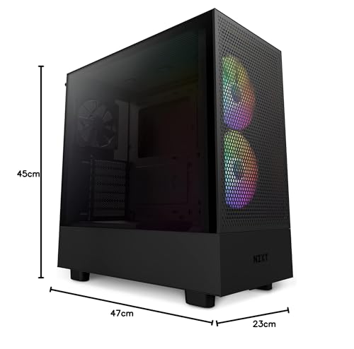 H5 Flow RGB Compact ATX Mid-Tower PC Gaming Case - CC-H51FB-R1 - Pannello frontale perforato ad alto flusso d'aria - Pannello laterale in vetro temperato - 2 ventole F140 RGB Core - Nero - Mouse gaming - Immagine 8
